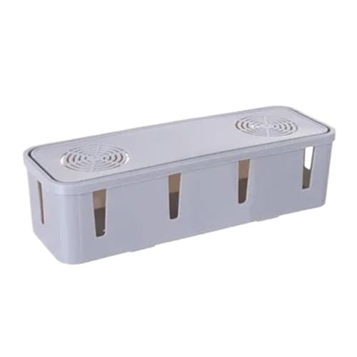 Kabelaufbewahrungsbox, Steckdosen-Organizer, Drahtmanagement, Netzwerkleitungs-Aufbewahrungskoffer, Sicherheits-Home-Room-Container Kabelmanagementbox(Gray) von SITBXO