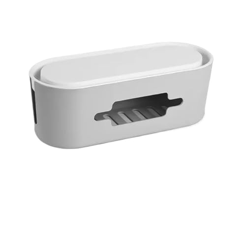 Kabelaufbewahrungsbox, Steckdosenleiste, Kabelgehäuse, staubdicht, Ladegerät-Steckdose, Organizer, Netzwerkleitungs-Aufbewahrungsbehälter Kabelmanagementbox(A 32x13x11cm) von SITBXO