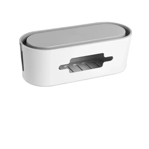Kabelaufbewahrungsbox, Steckdosenleiste, Kabelgehäuse, staubdicht, Ladegerät-Steckdose, Organizer, Netzwerkleitungs-Aufbewahrungsbehälter Kabelmanagementbox(B 32x13x11cm) von SITBXO