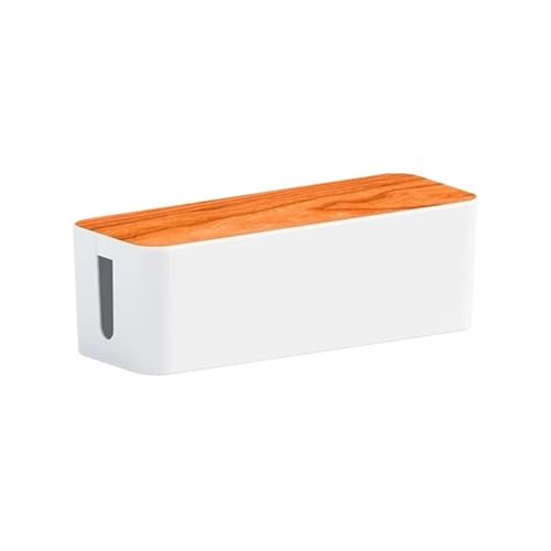 Kabelaufbewahrungsbox, Steckdosenleistengehäuse, Holz, Stromleitungsmanagement-Organizer, staubdicht, Ladegerätbuchse, Netzwerkleitungs-Aufbewahrungsbehälter Kabelmanagementbox(Style03) von SITBXO