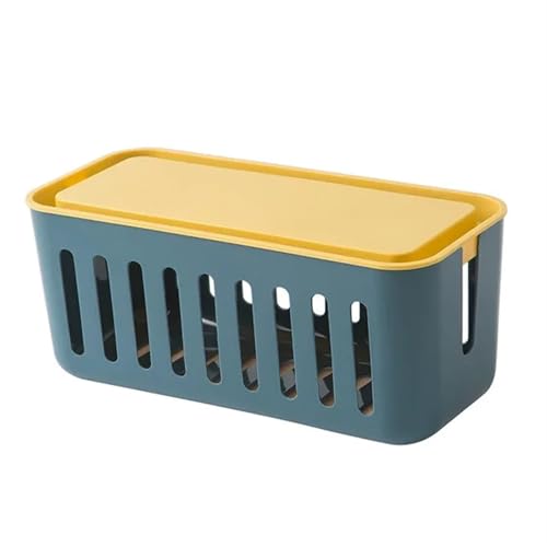 Kabelaufbewahrungsbox, ausgehöhlte Steckdosenleiste, Kabelgehäuse, Home-Desktop-Organizer, Kabelbehälter, Ladegerät-Buchsenmanagement Kabelmanagementbox(1) von SITBXO