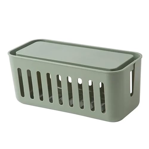 Kabelaufbewahrungsbox, ausgehöhlte Steckdosenleiste, Kabelgehäuse, Home-Desktop-Organizer, Kabelbehälter, Ladegerät-Buchsenmanagement Kabelmanagementbox(3) von SITBXO