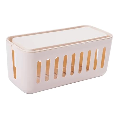 Kabelaufbewahrungsbox, ausgehöhlte Steckdosenleiste, Kabelgehäuse, Home-Desktop-Organizer, Kabelbehälter, Ladegerät-Buchsenmanagement Kabelmanagementbox(6) von SITBXO