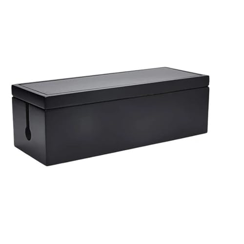Kabelmanagement-Aufbewahrungsbox, Kabel-Organizer, Kabel-Versteck, Ladegerät-Aufbewahrungsabdeckung, Power Stripe, Überspannungsschutz, Home-Office-Dekor Kabelmanagementbox(Black) von SITBXO