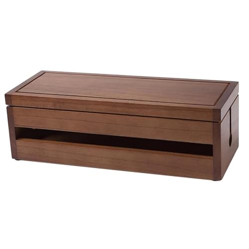 Kabelmanagement-Aufbewahrungsbox, Kabel-Organizer, Kabel-Versteck, Ladegerät-Aufbewahrungsabdeckung, Power Stripe, Überspannungsschutz, Home-Office-Dekor Kabelmanagementbox(Coffee) von SITBXO