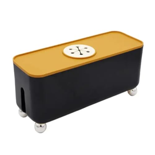 Kabelmanagement-Box, Verlängerungskabel-Organizer for Powers Stripe Protector, Drahtmanagement-Concealer, Abdeckung, Hider Kabelmanagementbox(Black) von SITBXO