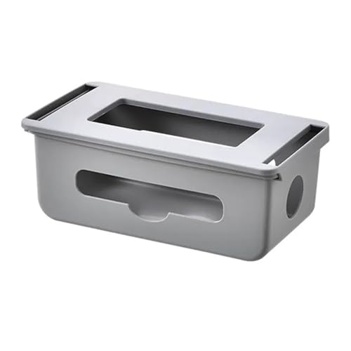 Kabelmanagementbox, Aufbewahrungsbox for Steckdosenleisten, unter dem Schreibtisch, versteckter Organizer for den, Home-Office Kabelmanagementbox(Gray) von SITBXO