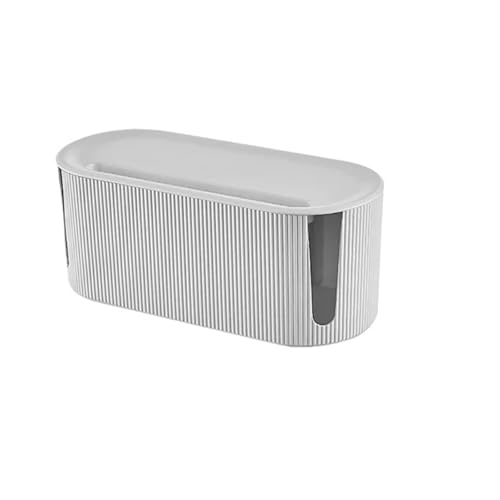 Kabelmanagementbox Aufbewahrungsbox Kabelanschlussbuchse WLAN-Router Kabelmanagementbox(White) von SITBXO