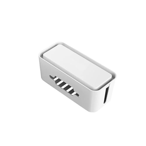 Organisationsbox for Steckdosenleisten-Management-Organizer, staubdichter Schutz for Steckdosen-Netzwerk-Organizer-Halter Kabelmanagementbox(White lid small) von SITBXO