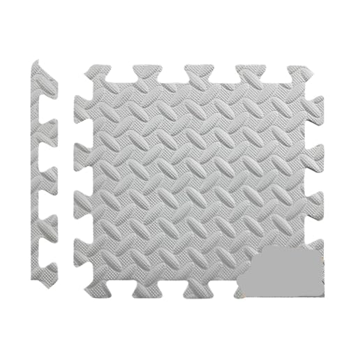 Puzzle-Fitnessmatte, Sportmatten, Eva-Ineinander greifende Schaumstoff-Bodenfliesen for das Fitnessstudio Suelo Gimnasio(Gray) von SITBXO