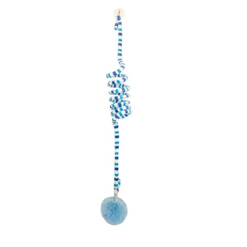 SITBXO Interaktives Katzenspielzeug for Aufhängen for Kätzchen – Zauberstab-Teaser mit Glöckchen, lustiges Aktivitätszubehör Katzenspielzeug(Blue) von SITBXO