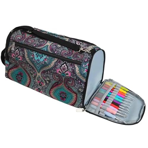 SITBXO Strickwerkzeuge Tasche aufbewahren Garn-Häkeltasche, Strickgarn-Organizer, Häkeltaschen und Tragetasche, Organizer for Stricknadeln, Häkelnadeln, Stricken SITBXO Strickwerkzeuge Tasche aufbewahren Garn-Häkeltasche, Strickgarn-Organizer, Häkeltaschen und Tragetasche, Organizer for Stricknadeln, Häkelnadeln, Stricken von SITBXO
