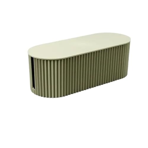 Steckdosenleiste, Kabelaufbewahrungsbox, Kabelaufbewahrungs-Organizer, Schreibtisch-Kabel-Organizer, Verlängerungskabel-Verstecke for Kabel, Steckdosenleisten Kabelmanagementbox(Green S) von SITBXO