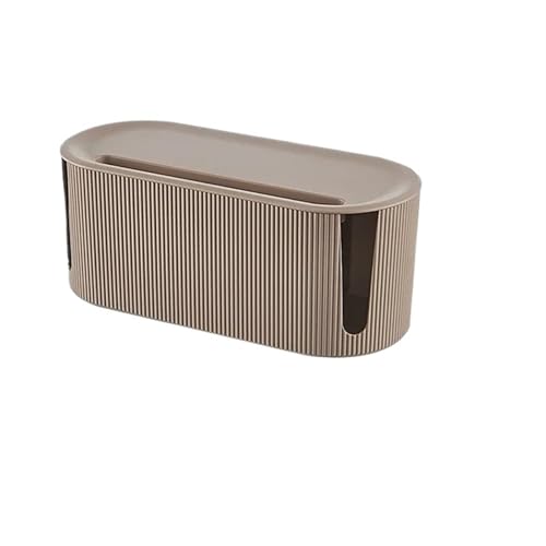 Steckdosenleisten-Organizer-Box for das Draht- und Kabelmanagement. Kombination aus Steckdosenleisten. Multifunktionale Organizer-Box Kabelmanagementbox(Brown) von SITBXO