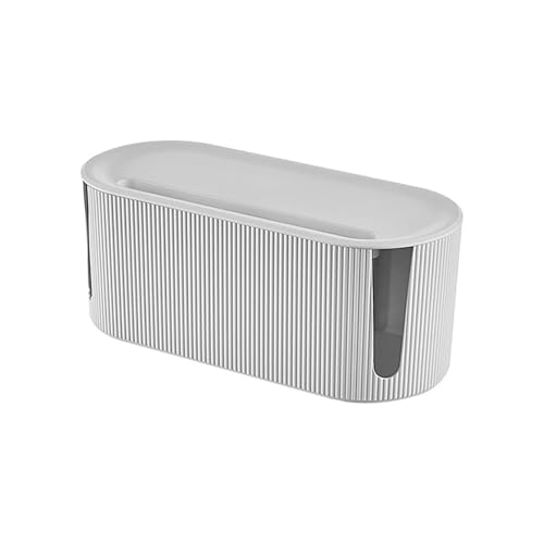 Steckdosenleisten-Organizer-Box for das Draht- und Kabelmanagement. Kombination aus Steckdosenleisten. Multifunktionale Organizer-Box Kabelmanagementbox(White) von SITBXO
