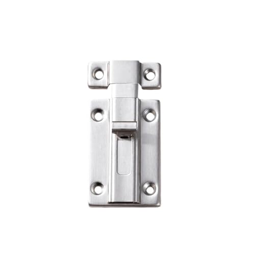 2 Stück 3-Zoll-Edelstahl-Türschlösser, kleines Türriegel-Schiebeverschluss, Metall-Türriegel-Schiebeverschluss, mit 12 passenden Schrauben, für Türen, Schränke, Fenster 2 Stück 3-Zoll-Edelstahl-Türschlösser, kleines Türriegel-Schiebeverschluss, Metall-Türriegel-Schiebeverschluss, mit 12 passenden Schrauben, für Türen, Schränke, Fenster von SITERITELTD