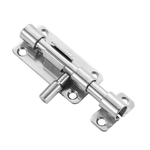 2 Stück Türriegel Edelstahl mit 12 Schrauben,4 Zoll Silber Bolzenriegel Riegelschloss,Tür Schieberiegel,Flach Verriegelung Kleiner Schiebeschloss,Für Gartentor,Badezimmer 2 Stück Türriegel Edelstahl mit 12 Schrauben,4 Zoll Silber Bolzenriegel Riegelschloss,Tür Schieberiegel,Flach Verriegelung Kleiner Schiebeschloss,Für Gartentor,Badezimmer von SITERITELTD