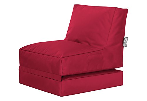 Beauty.Scouts Sitting Point only by Magma Twist Scuba Indoor und Outdoor Sitzsack, Plüsch Sitzkissen, Waschbar, Sessel für Kinder & Erwachsene, rot von SITTING POINT only by MAGMA