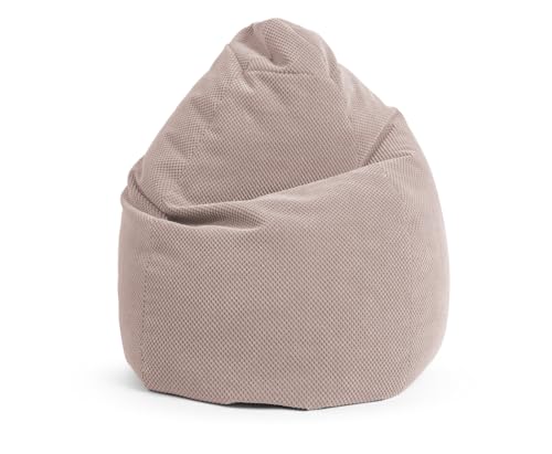 SITTING POINT only by MAGMA BeanBag COMODO XL Sitzsack mit Plüsch aus 100% Polyester - 70x110cm, Hülle waschbar, Oeko-TEX Standard-Zertifiziert, rose von SITTING POINT only by MAGMA
