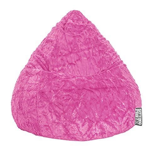 SITTING POINT only by MAGMA Sitzsack Fluffy L ca. 120 Liter pink von SITTING POINT only by MAGMA