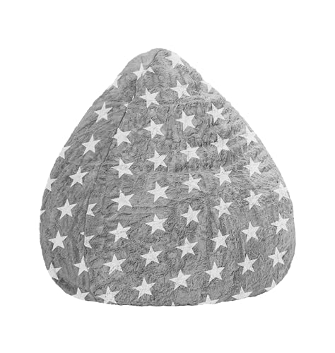 Sitting Point 34751 003 Sitzsack FluffyStars XL grau von SITTING POINT only by MAGMA