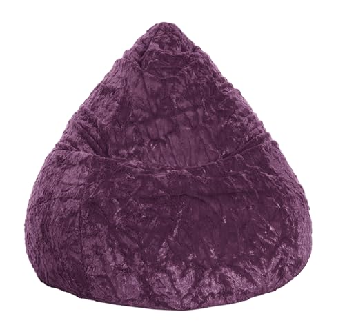 SITTING POINT only by MAGMA Sitzsack Fluffy XL ca. 220 Liter aubergine von SITTING POINT only by MAGMA