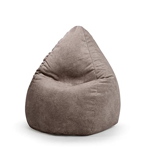 SITTING POINT only by MAGMA Sitzsack Karolina XL Samt Taupe von SITTING POINT only by MAGMA