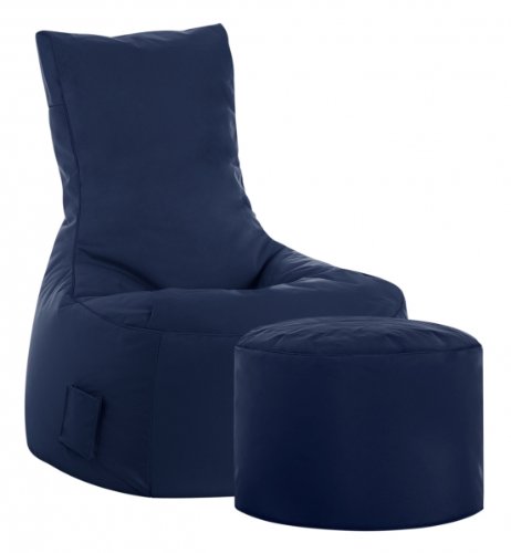 SITTING POINT only by MAGMA Sitzsack-Set Brava Swing + Hocker Jeansblau von SITTING POINT only by MAGMA