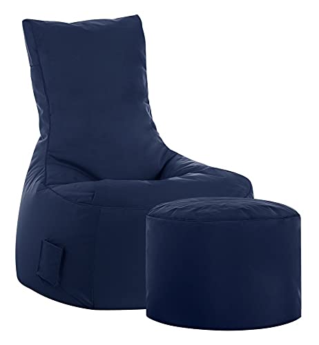 SITTING POINT only by MAGMA Sitzsack-Set Scuba Swing + Hocker Jeansblau von SITTING POINT only by MAGMA