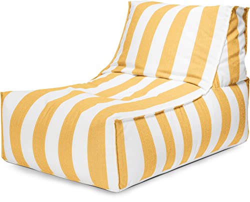 Sitting Point Sitzsack SANTORIN Rock gelb outdoorgeeignet von SITTING POINT only by MAGMA