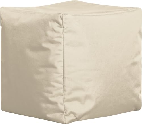 Sitting Point Sitzsack Scuba Cube 40x40x40cm beige von SITTING POINT only by MAGMA