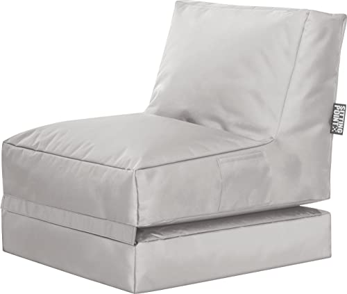 Sitting Point Sitzsack Scuba Twist grau von SITTING POINT only by MAGMA