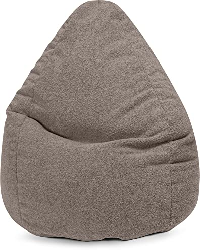 Sitting Point Sitzsack Wooly Fellimitat XXL ca. 300L Taupe von SITTING POINT only by MAGMA
