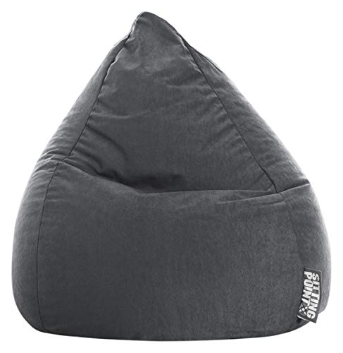 SITTING POINT only by MAGMA Sitzsack Easy L ca. 120 Liter anthrazit von SITTING POINT only by MAGMA