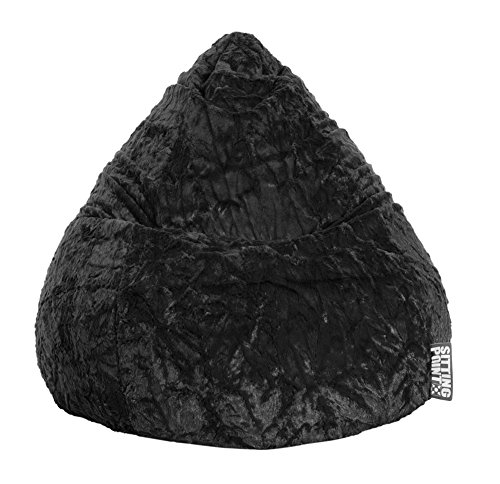 SITTING POINT only by MAGMA Sitzsack Fluffy XL ca. 220 Liter schwarz von SITTING POINT only by MAGMA