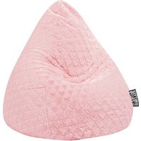 SITTING POINT FLUFFY HEARTS XL Sitzsack rose von SITTING POINT