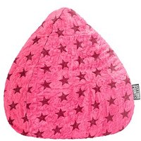 SITTING POINT Fluffy Stars XL Sitzsack pink von SITTING POINT