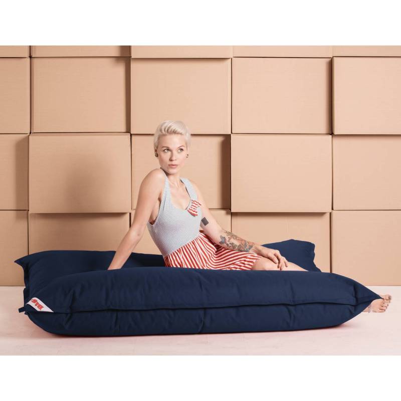 home24 Sitzsack Big Bag Brava 125 x 155 x 20cm Blau/Jeansblau von home24