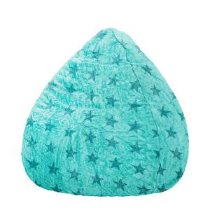 home24 Sitzsack Stars Türkis/Türkis Webstoff 110cm von home24