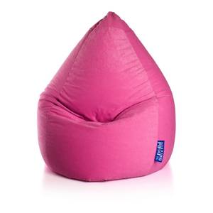 home24 Sitzsack Easy L Pink/Pink Microfaser Ø 70cm von home24