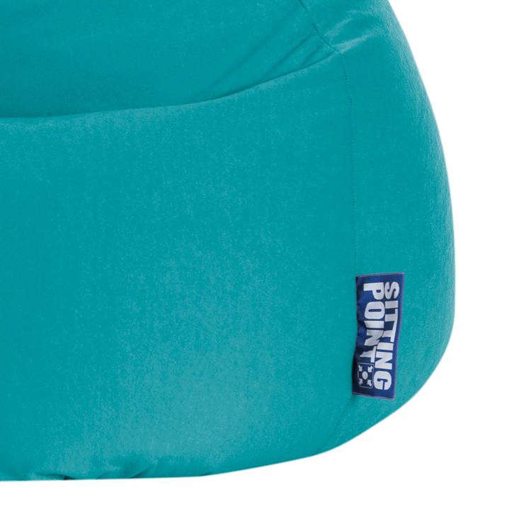 home24 Sitzsack Easy XL Blau/Türkis Microfaser 70 x 110 x 70cm von home24