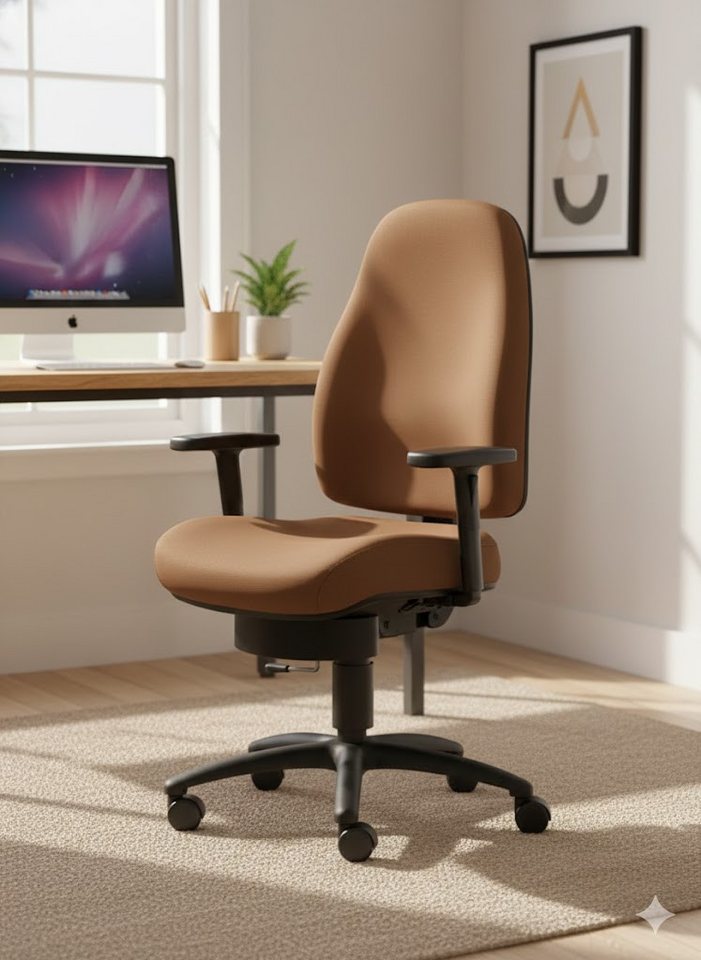 SITWELL STEIFENSAND AG Bürostuhl spektakulärer Frauen-Bürostuhl mit 3D-Mechanik, Ergonomisch, Lordosenstütze, tragbar bis 120kg von SITWELL STEIFENSAND AG