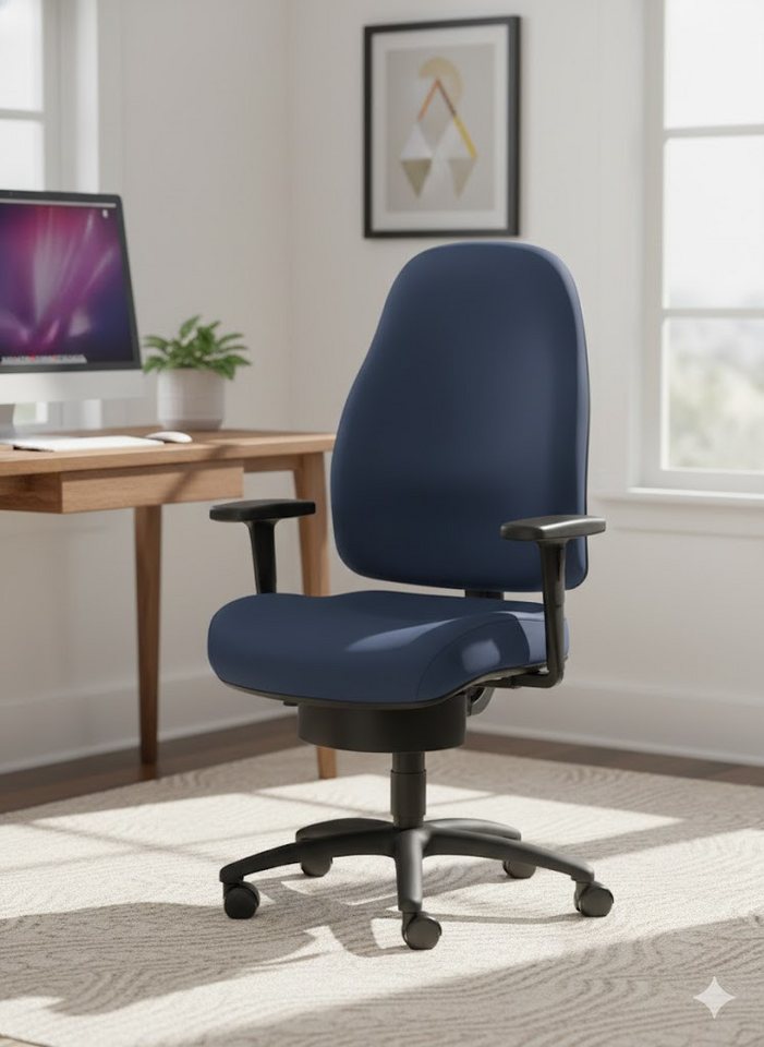 SITWELL STEIFENSAND AG Bürostuhl spektakulärer Frauen-Bürostuhl mit 3D-Mechanik, Ergonomisch, Lordosenstütze, tragbar bis 120kg von SITWELL STEIFENSAND AG