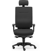 SITWELL STEIFENSAND Bandscheiben-Bürostuhl MyChair, extrabreit, mit Teppichbodenrollen, mit Kopfstütze, Polyester, Tragkraft 150 kg von SITWELL STEIFENSAND