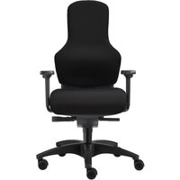 SITWELL STEIFENSAND Bandscheiben-Bürostuhl Ortholetic, sakralfreie Rückenlehne, Teppichbodenrollen, Polyester, Tragkraft 120 kg von SITWELL STEIFENSAND