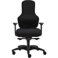 SITWELL STEIFENSAND Bandscheiben-Bürostuhl Ortholetic, sakralfreie Rückenlehne, Teppichbodenrollen, Polyester, Tragkraft 130 kg von SITWELL STEIFENSAND
