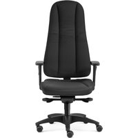 SITWELL STEIFENSAND Bandscheiben-Chefsessel Dynamik mit hoher Rückenlehne, Polyester, schwarz, Tragkraft 130 kg von SITWELL STEIFENSAND