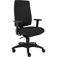 SITWELL STEIFENSAND Bürostuhl Cebra, Kunststoff-Rückenschale, Universalrollen, Polyester, schwarz von SITWELL STEIFENSAND