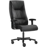 SITWELL STEIFENSAND Schwerlast-Bürostuhl Turbo XXL, extra hohes Rückenpolster, Tragkraft 200 kg, Leder von SITWELL STEIFENSAND
