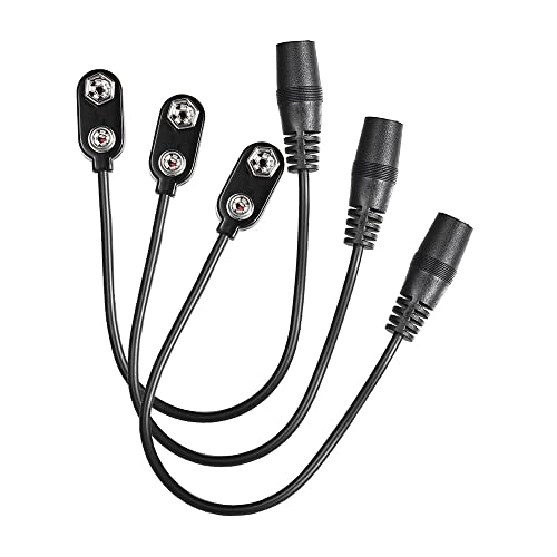 SIUKE 3pcs 9V Batterie-Clip Converter Snap-Stecker 2.1mm * 5.5mm Buchse für Gitarren-Effekt EIN Spot-Stromversorgung SIUKE 3pcs 9V Batterie-Clip Converter Snap-Stecker 2.1mm * 5.5mm Buchse für Gitarren-Effekt EIN Spot-Stromversorgung von SIUKE